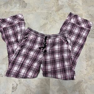 VS Pink Plaid Pajama Pants